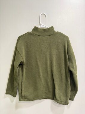 Madewell Olive Green Mock Neck Sweater